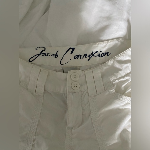 Jacob connexion cargo shorts, creme white, 100% coton - Picture 6 of 7